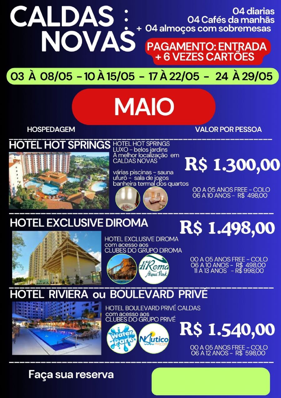CALDAS NOVAS -  MAIO